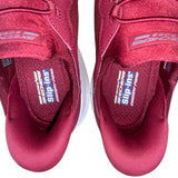 Skechers Bobs Women’s Red Mesh Lace Up Accent Slip Ins Athletic Sneakers Sz 9.5