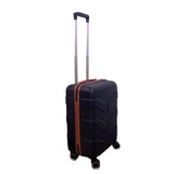 Tilymol Black & Orange Telescopic Handle TSA Lock Hard-Shell Spinner Luggage