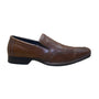 Alfani Men’s Brown Leather Slip-On Loafers Fresco Dress Shoes Size 8.5M