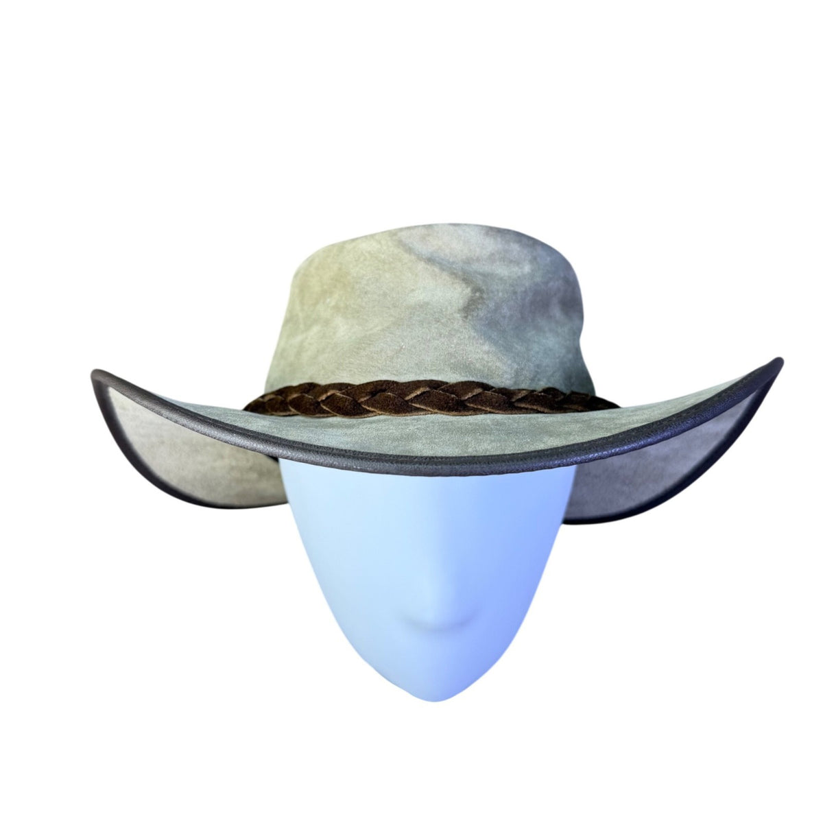 Barmah Suede Leather Beige Western Hat With Braided Band Outback Style Sz  XL