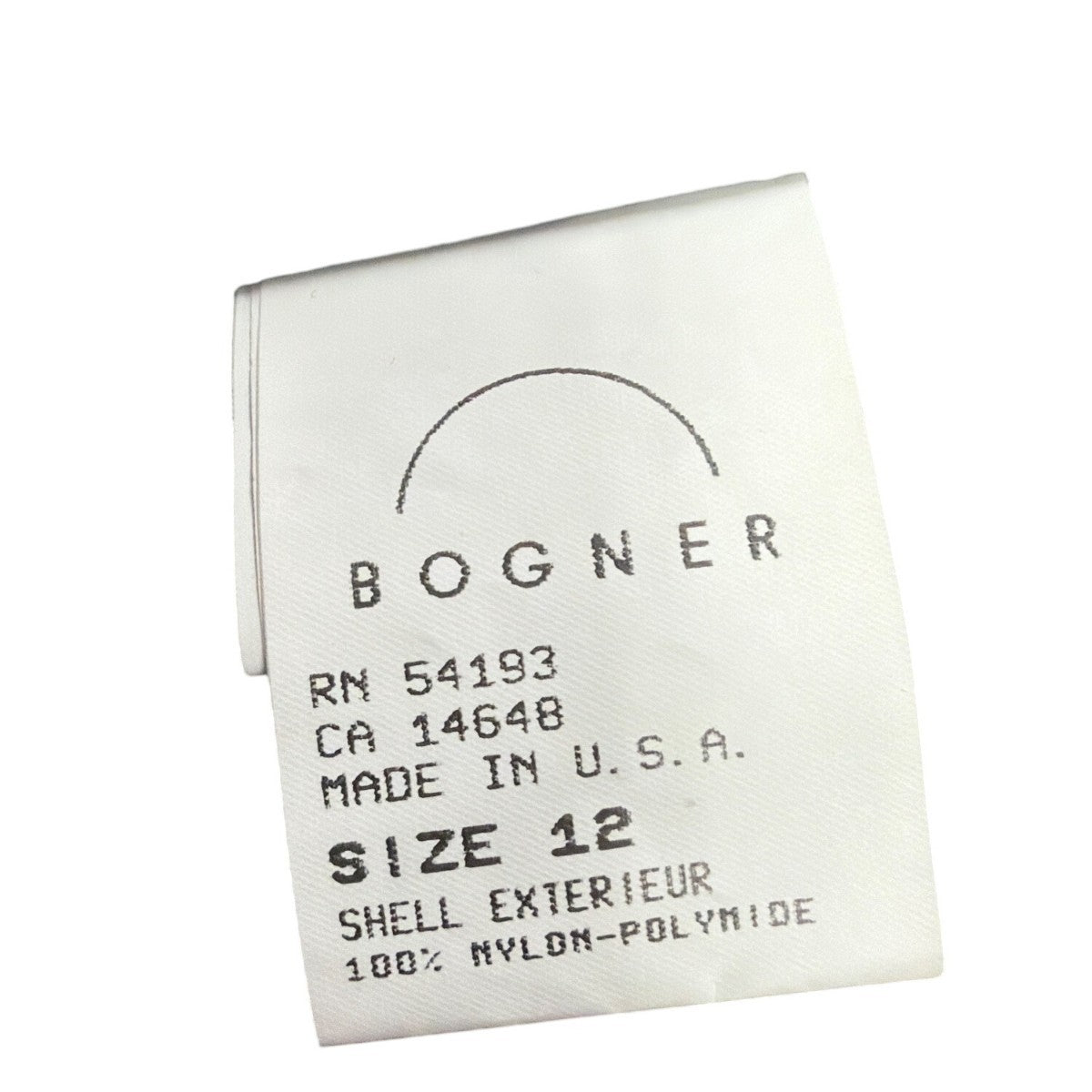 Bogner Womens Black Nylon Embroidered Hooded Jacket Stylish Winter Coat Size 12