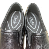 Clarks Women’s Black Leather Elastic Panels Slip-On In-Motion Shoes Size 7M