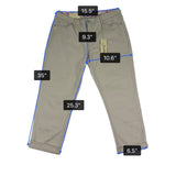 Vintage America Womens Sand Cotton/Spandex Boyfriend Pants Casual Fit Size 6/28