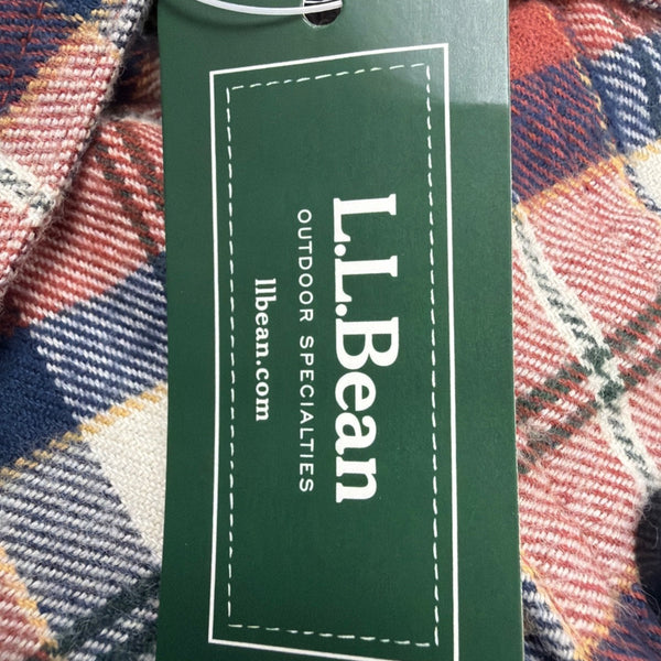 L.L. Bean Mens Russet Plaid Flannel Shirt Reg Traditional Fit Sz XXL