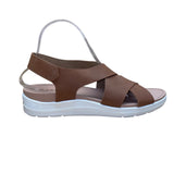 Dr. Scholls Women’s Brown Crisscross Strap Time Off Sea Sandals Size 8.5M