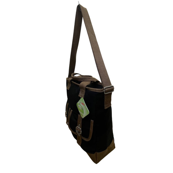 Sachi Women’s Black & Brown Insulated Leak-Proof Lining Food Safe Shoulder Bag
