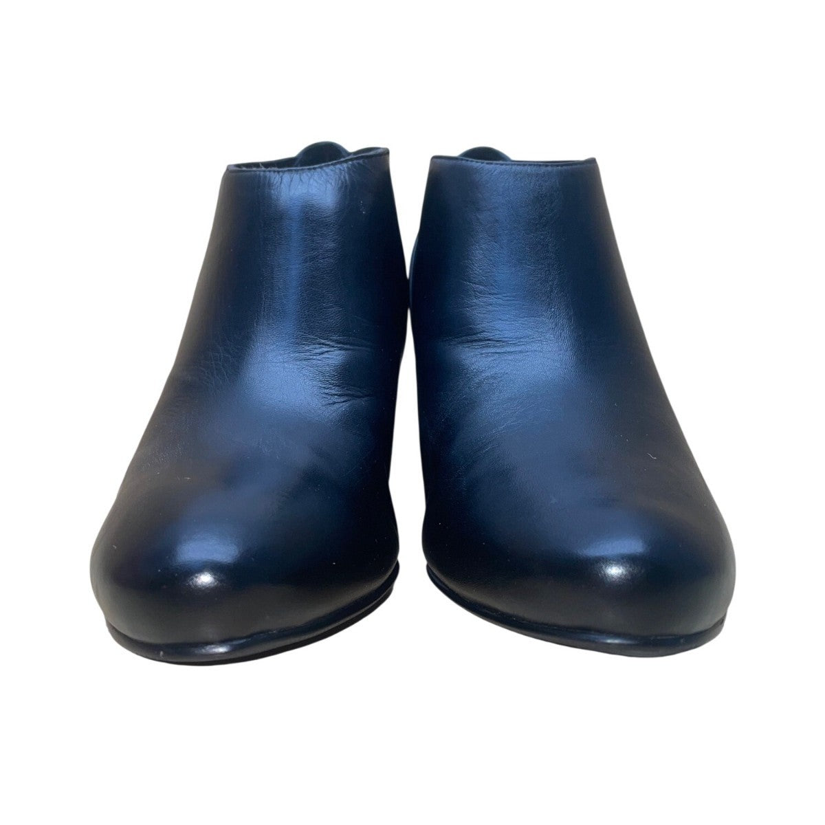 Vaneli Women’s Black Leather Block Heel Slip-On  Ankle Booties Size 9.5M