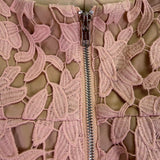 Love Honor Womens Dusty Pink Sofia Dress Elegant Floral Design Size 12
