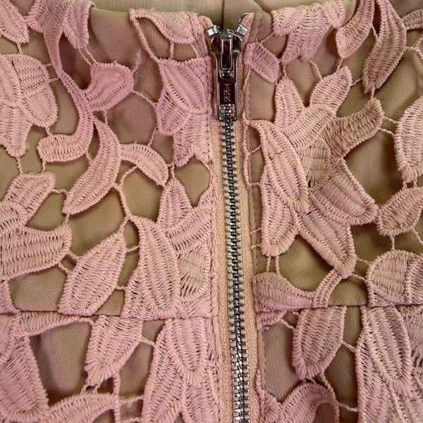 Love Honor Womens Dusty Pink Sofia Dress Elegant Floral Design Size 12