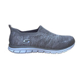 Skechers Women’s Gray Slip-On Air Cooled Memory Foam Walking Shoes Size 11