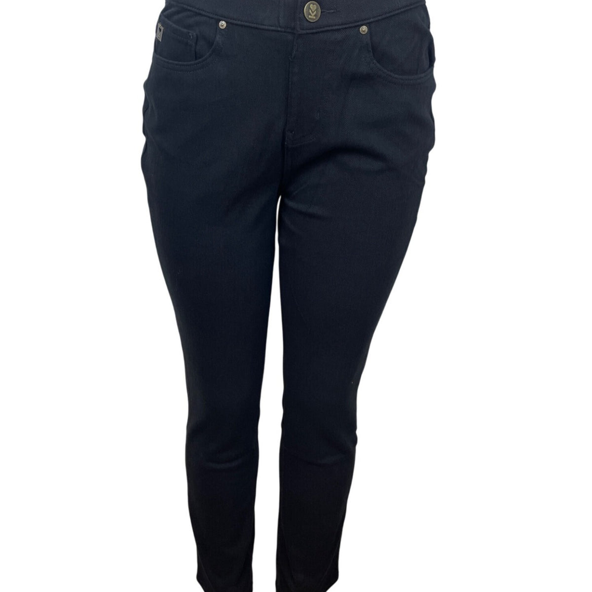 Belle Kim Gravel Belle Black Denim Skinny Jeans Womens Size 8