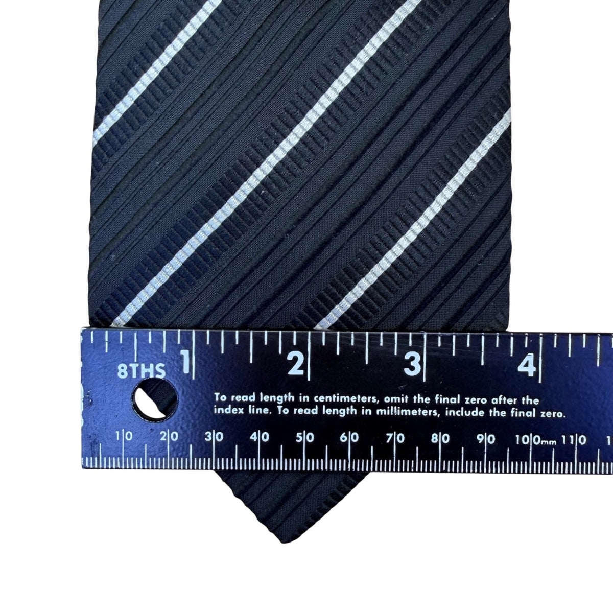Joseph Abboud Mens Navy Striped 100% Silk Neck Tie Classic Pattern