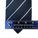 Joseph Abboud Mens Navy Striped 100% Silk Neck Tie Classic Pattern