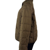 Lauren Ralph Lauren Womens Olive Puffer Jacket Quilted Snap/Zip Sz XL