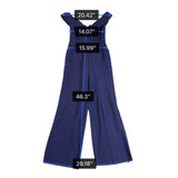 Luxxel Womens Navy Spandex Blend Off The Shoulder Wide Leg Jumpsuit Size M