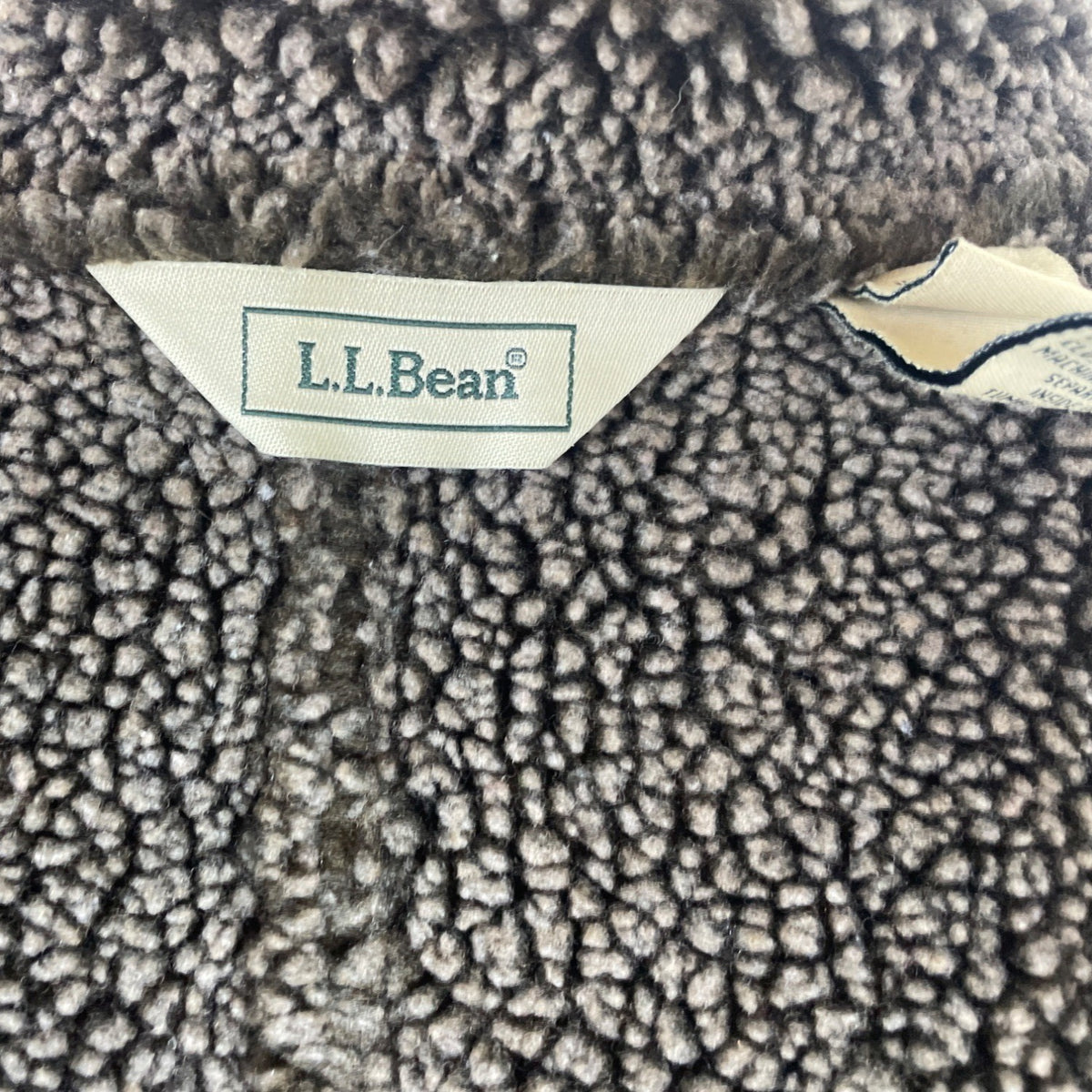 L.L. Bean Women's Gray Sherpa Lined & Sleeveless Button Front Vest Sz M