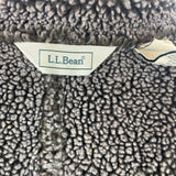 L.L. Bean Women's Gray Sherpa Lined & Sleeveless Button Front Vest Sz M