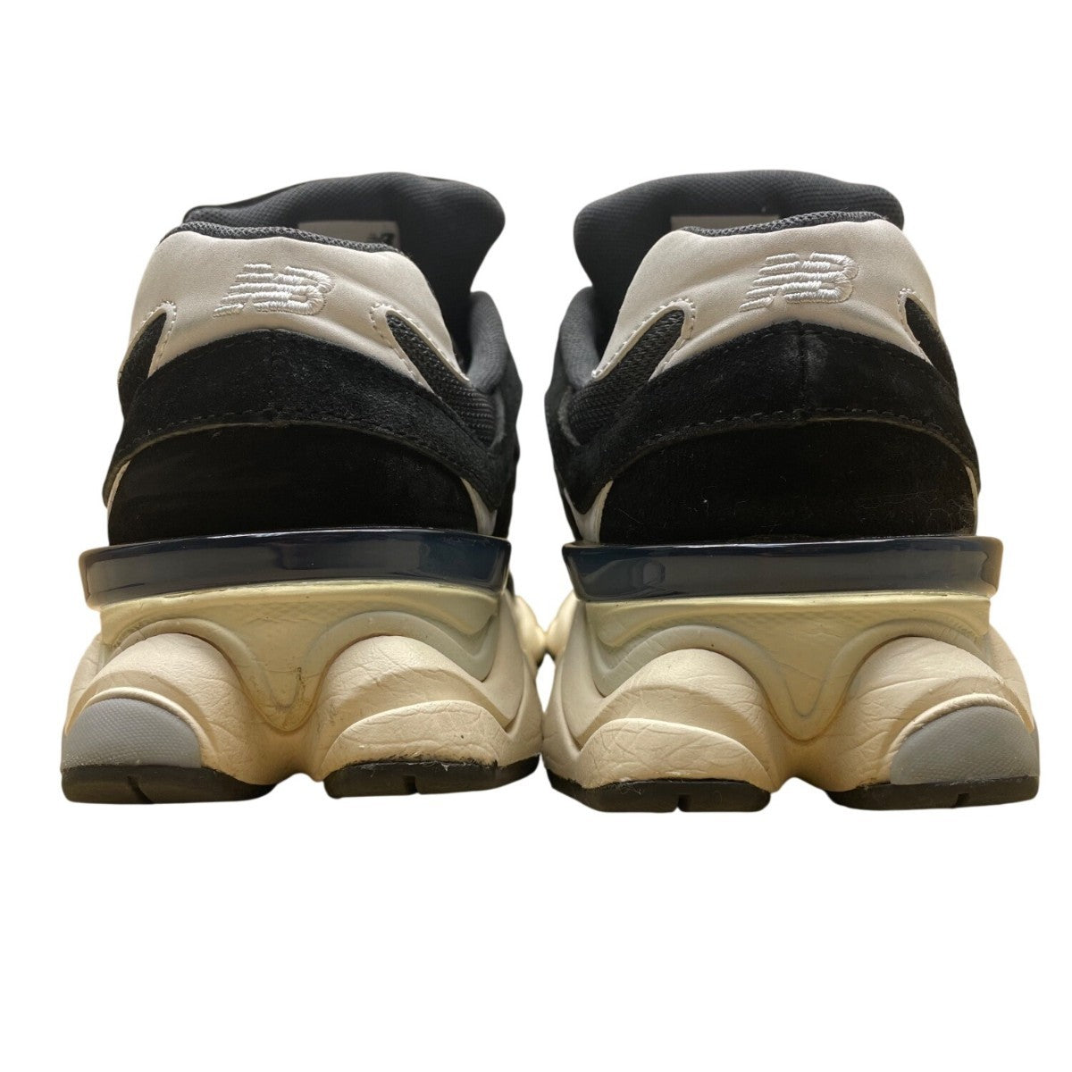 New Balance Men’s Black & White Suede & Mesh 9060 Athletic Sneakers Size 6.5