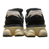 New Balance Men’s Black & White Suede & Mesh 9060 Athletic Sneakers Size 6.5