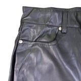 Justfab Womens Black Faux Leather Pants Size M