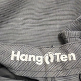 Hang Ten Mens Gray Striped Elastane Flat Front Shorts Size 36