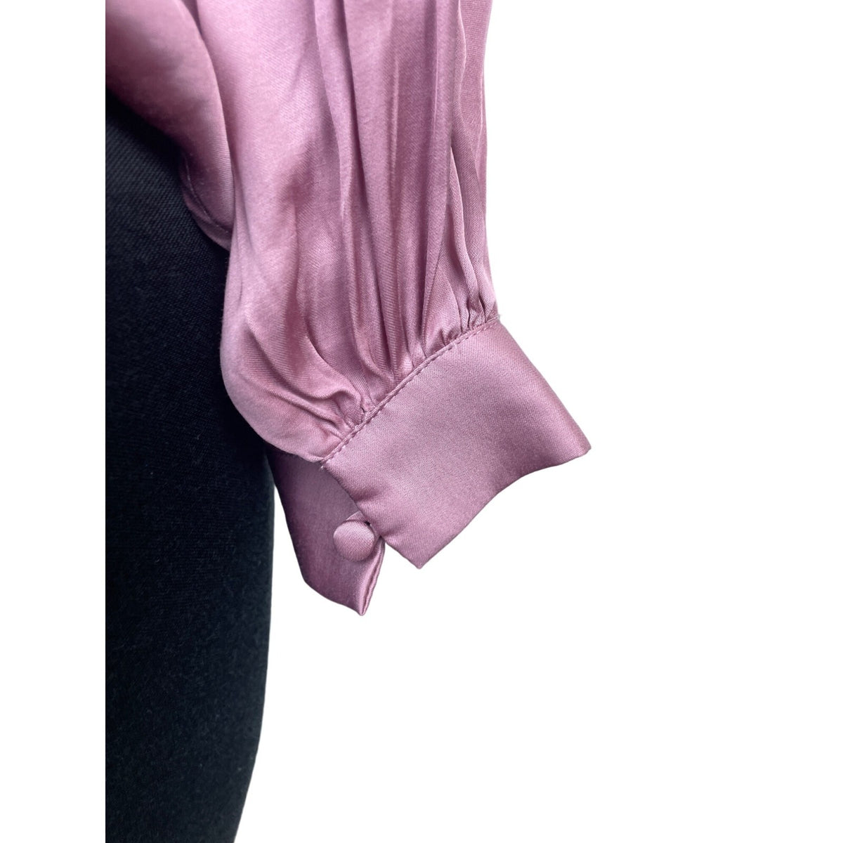 Good Hart Women's Pink Long Sleeve V Collar Shirt Sz S