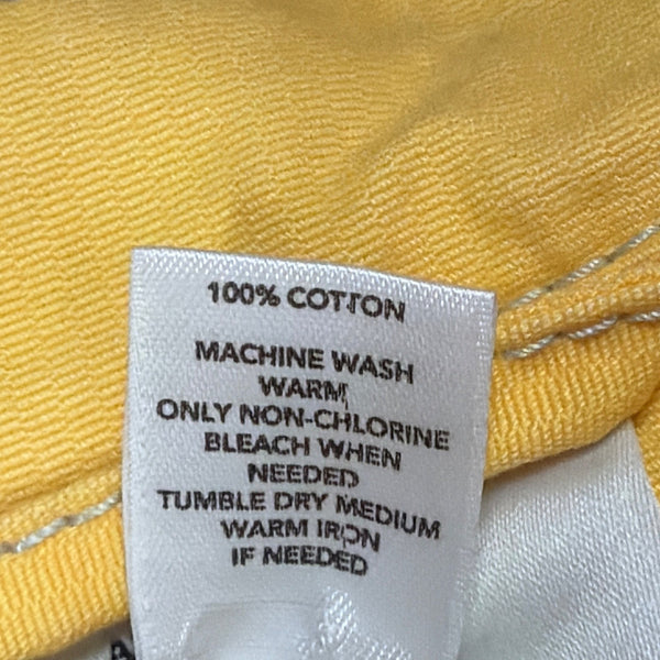 Ann Taylor Loft Womens Yellow Button Front Jacket With Pockets Size 4P