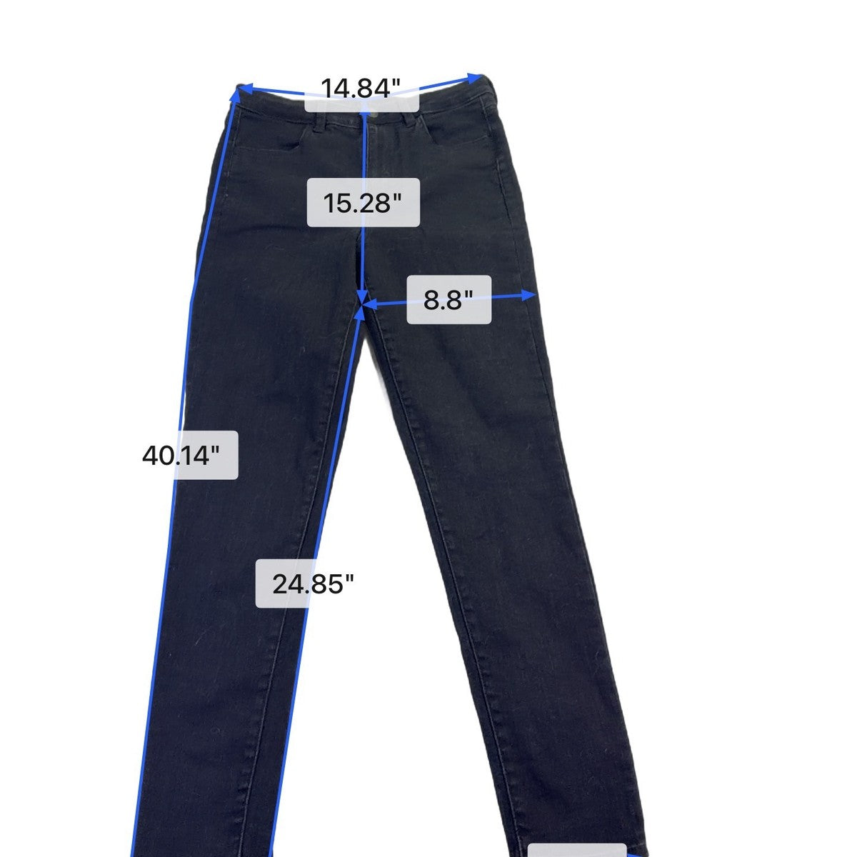 American Eagle Womens Black Super Stretch Denim Skinny Jeans Size 10 