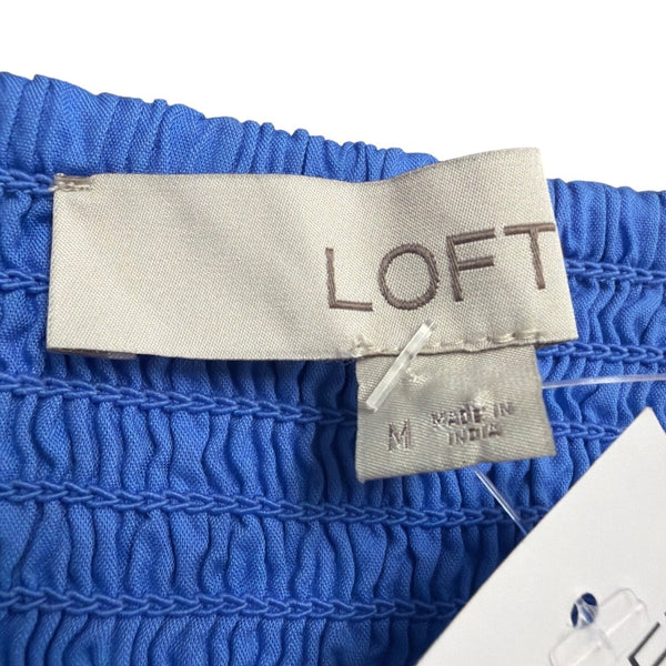 Loft Womens Blue Colorblock Maxi Dress Sleeveless Casual Style Size M