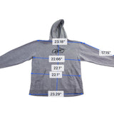 Reebok Grey Logo Hoodie Men’s Comfortable & Stylish Long Sleeves Size M