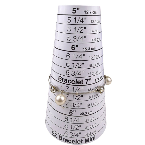 Silver Tone Womens Mixed Bead Hoop Earrings & Wire Bangle Bracelet Set