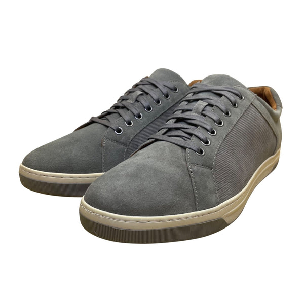Johnston & Murphy Men’s Gray Suede Sheepskin Lining Low-Top Sneakers Size 13M