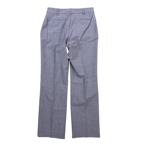 Lands End Womens Gray Flat-Front & Straight Fit Dress Pant Trousers Size 6