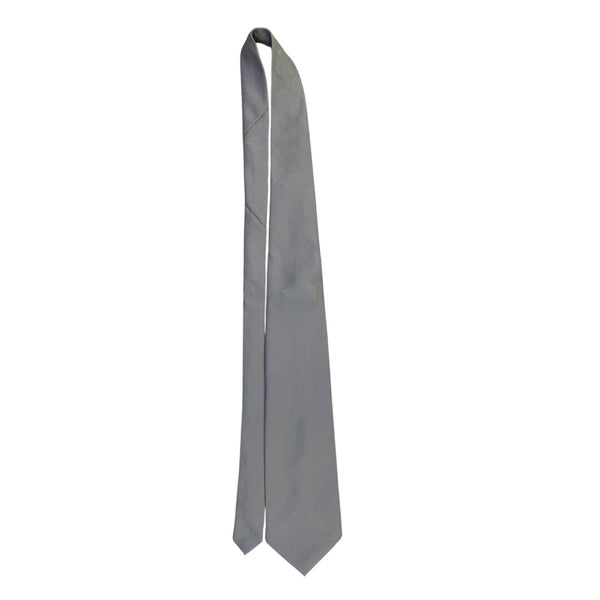 Colosseo Di Roma Mens Light Gray Polyester Patterned Necktie Classic Design
