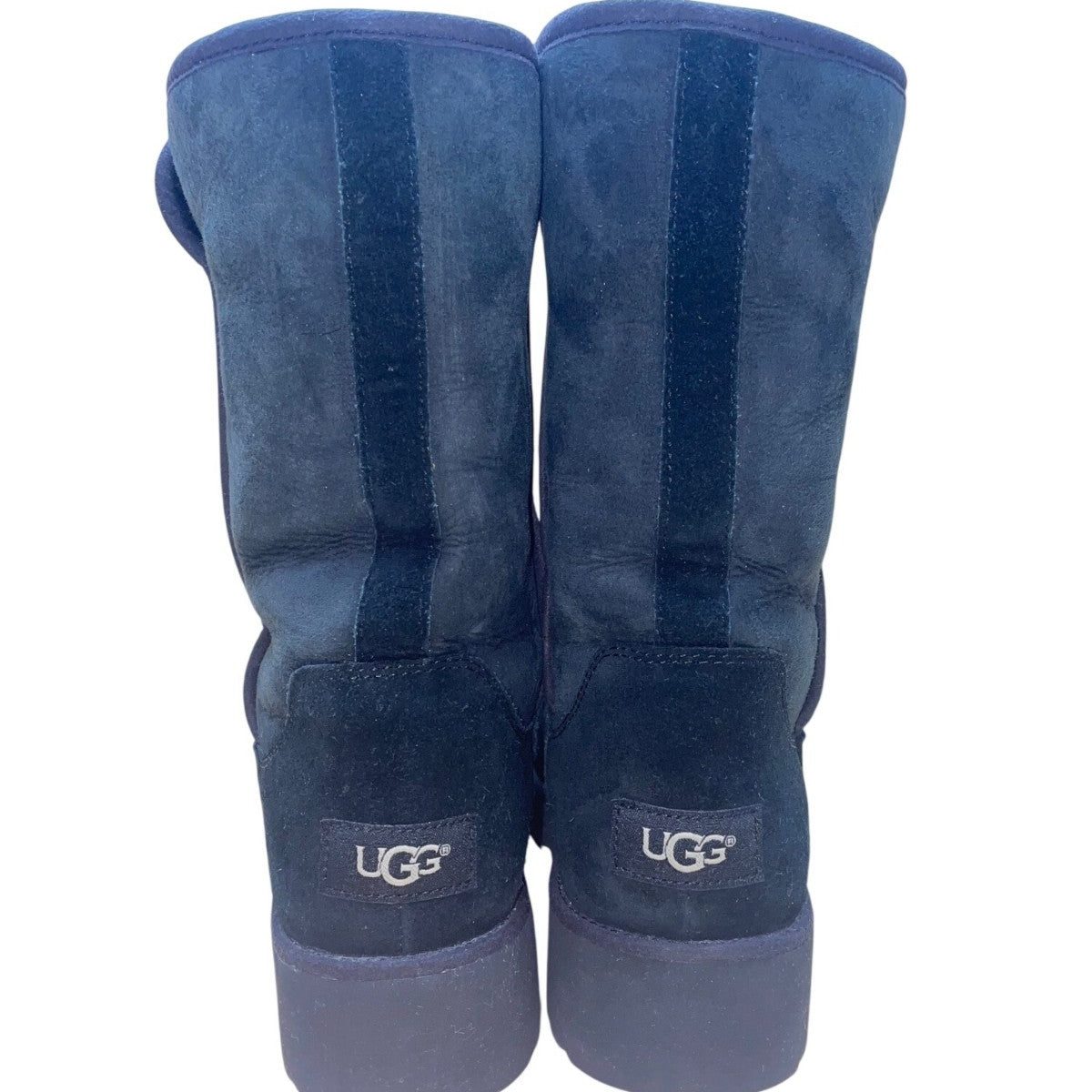 UGG Women’s Black Suede Mid-Calf Slip-On Winter Boots Size 8.5