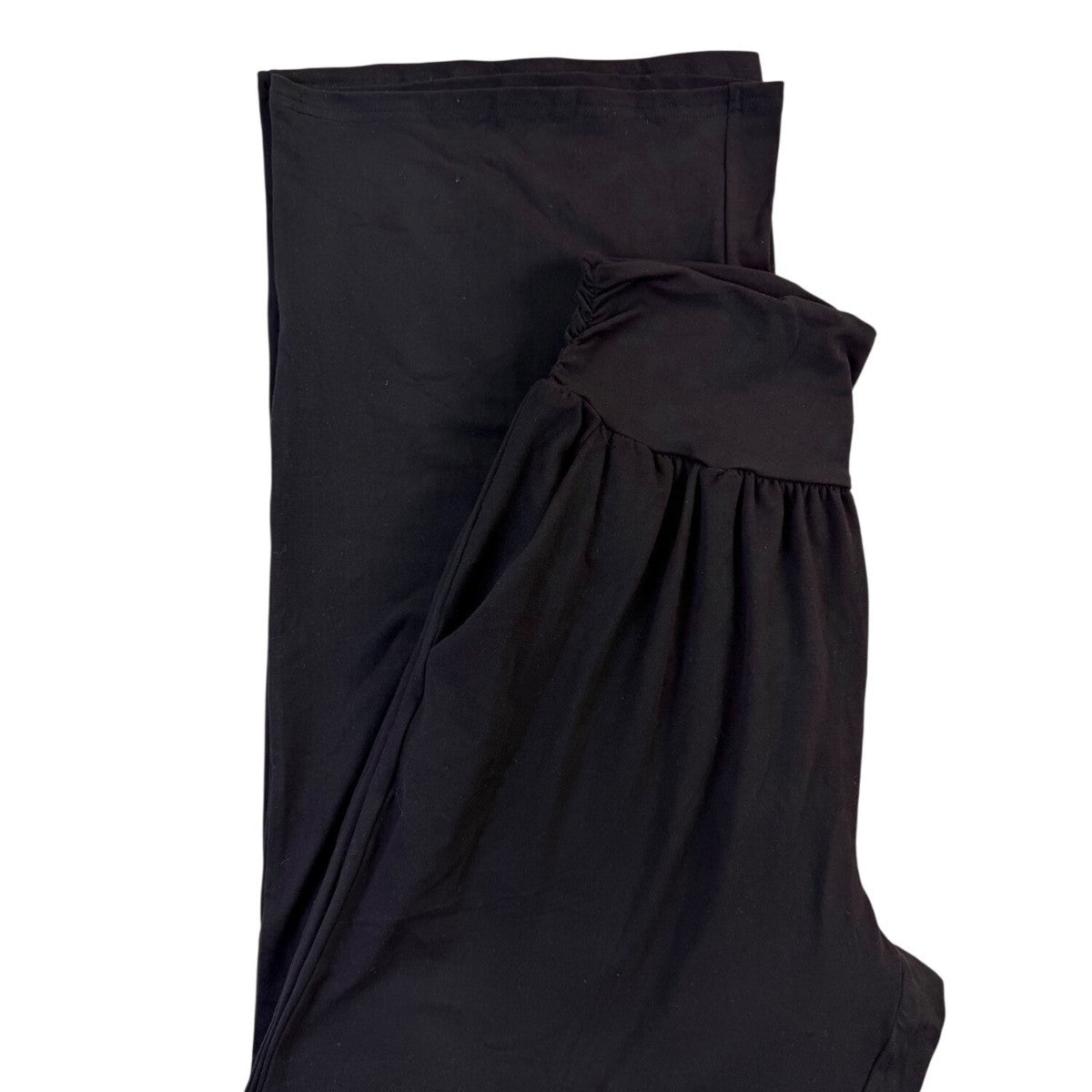 Tarse Womens Black Wide-Leg High-Waist Lounge Pants Size L