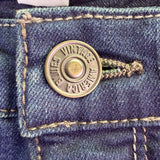 Vintage America Ladies Blue Cotton Stylish Stretch Denim Bootcut Jeans Size 10