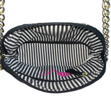 Luv Betsey Women's Black and White Star Art Crossbody Purse Bag Sz S