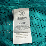 Hurley Womens Teal Button-Up Shirt & Elastic Waist PantsSet Sz XS Set