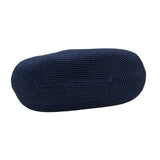 Talbots Women’s Black Braided Handle Faux Leather Trim Zip Closure Shoulder Bag