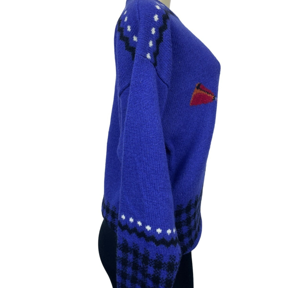 Vintage Sportific Kristin Collection Women's Royal Blue Wool Sweater Sz M