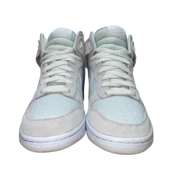 Nike Youth Mint & Grey Suede High-Top Lace-Up Casual Athletic Sneakers Size 6Y