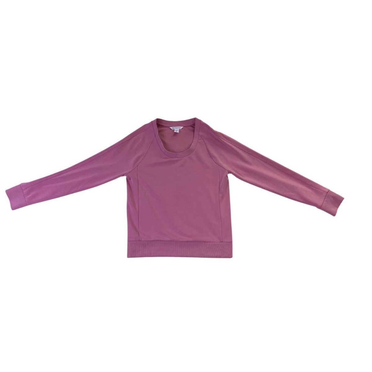 Athleta Womens Purple Cotton Blend Sweatshirt & Elastic Waist Jogger Set Sz XS