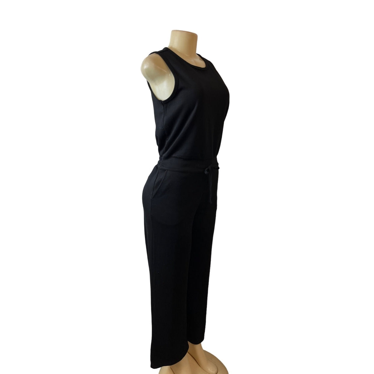 Sarin Mathews Women's Black Casual Loose Sleeveless Wide Leg Jumpsuit Sz S - NWT
