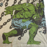 Marvel Comics Hulk Graphic Tee Green Athletic Fit Unisex Size XL