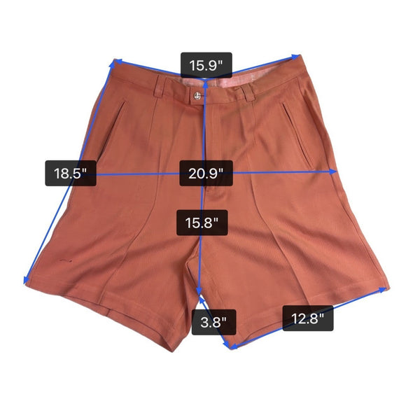 Tommy Bahama Womens Coral  Shorts Lightweight High Waist Design Size 14