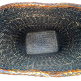Vintage Brown Natural Woven Rattan Bamboo Frame Handmade Pasiking Backpack