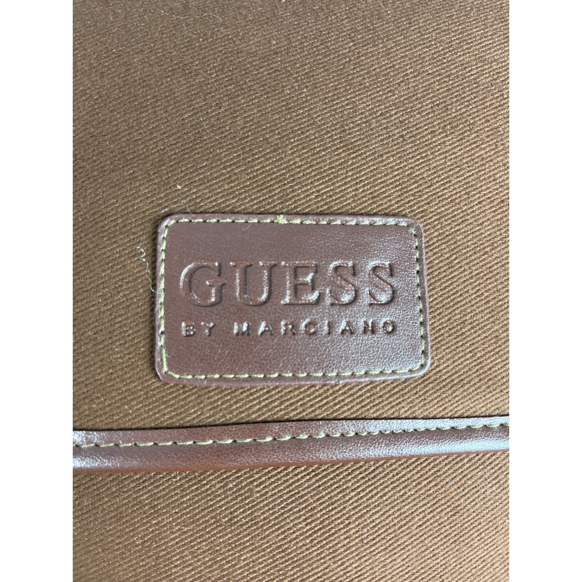 Guess By Marciano Men's Brown Messenger Travelers Bag Sz L