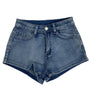 Romwe Womens Denim Shorts With Embroidered Back Pockets Sz S - New