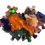 Handmade Unbranded Multicolor Ceramic & Puzzle Piece Art Brooch Unique